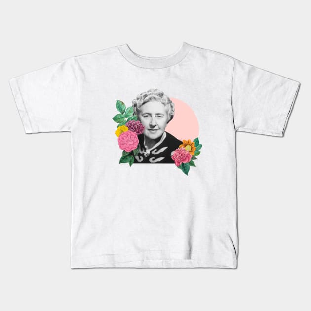 Agatha Christie Kids T-Shirt by luliga